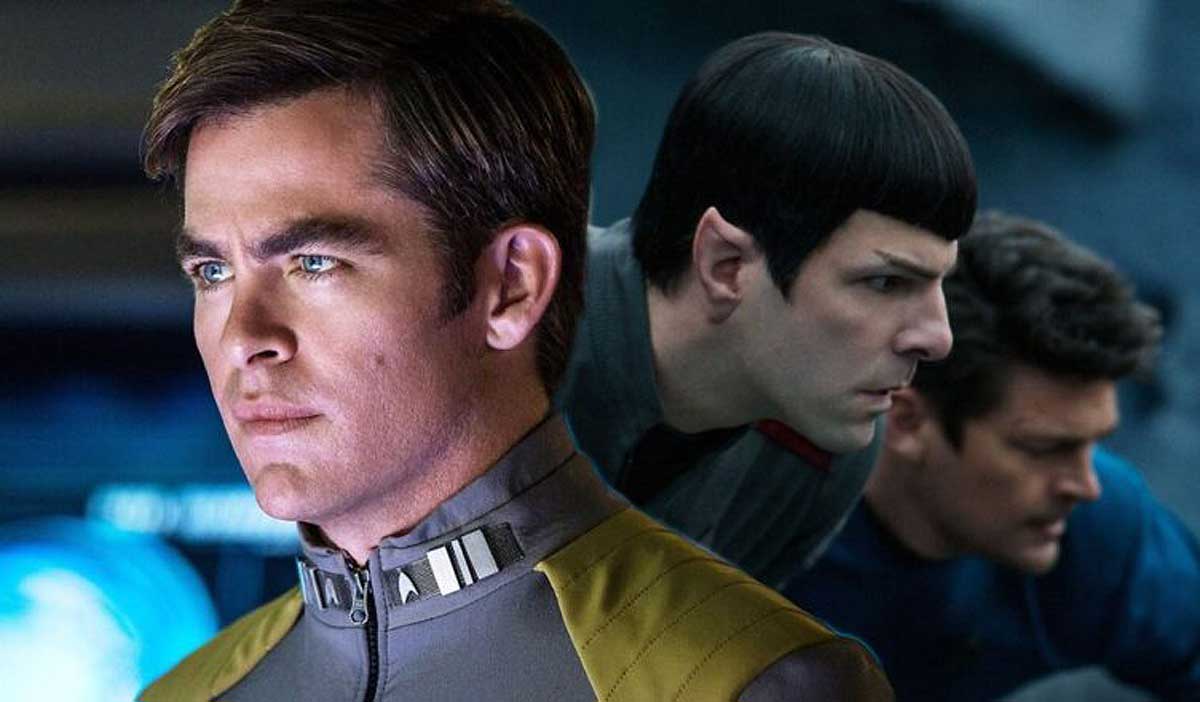 Chris Pine e elenco: Zachary Quinto Karl Urban, de Jornada nas Estrelas. Star Trek 4, Paramout adia nova sequência. (foto: Paramout Studios)